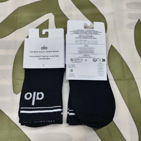 ALO Yoga 2-Pair Sport Socks | Arch Support & Breathable (NWT) - Picture 2 of 3